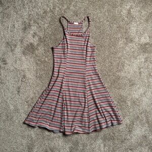 RED & BLUE GARAGE KNIT TANK DRESS